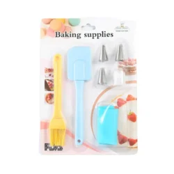 К-кт за сладки - четка, лопатка, пош, 4 накрайника