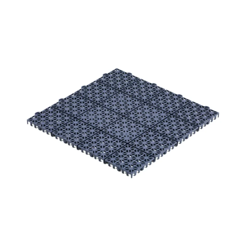 PP декинг плочи Hydro-Fix с размери 298x298x12 мм за бързо и лесно изграждане на външни настилки и тераси