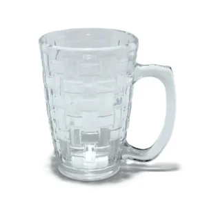 Стъклена чаша с дръжка - 6 бр.