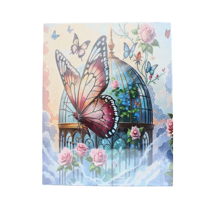 Диамантен гоблен „Вълшебна пеперуда“ – лекота, красота и мечти - 50х40cm