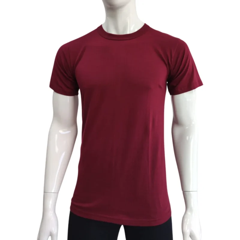 Мъжка тениска - Бордо - 100% памук