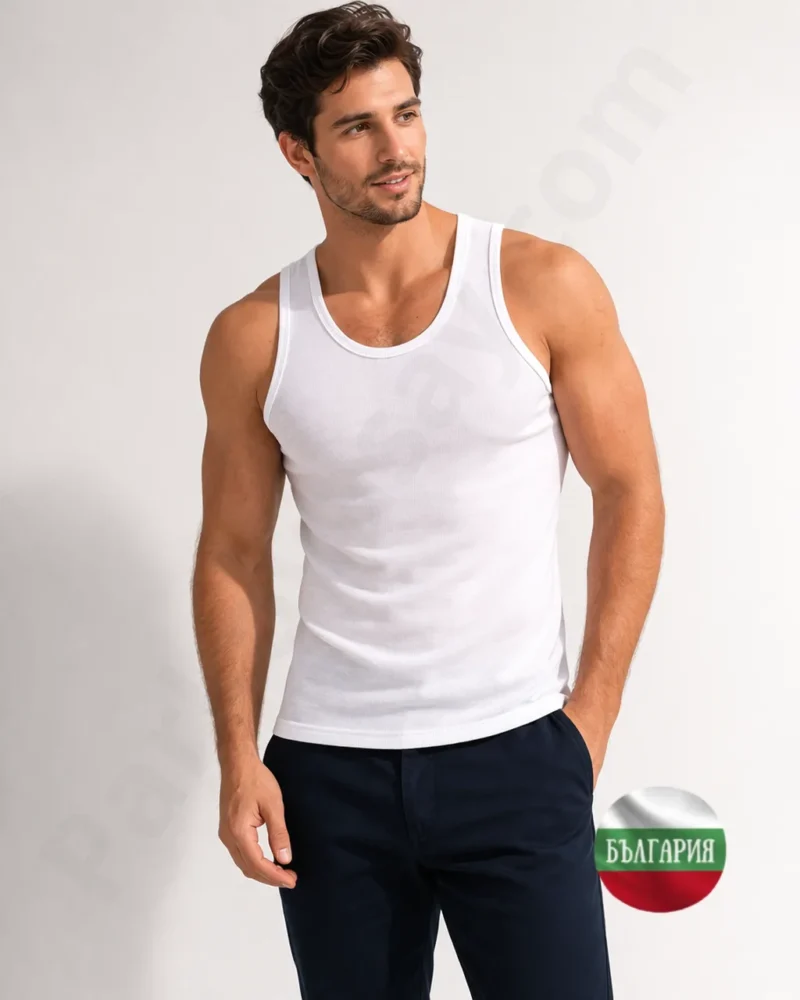 Мъжки потник 100% пениран памук