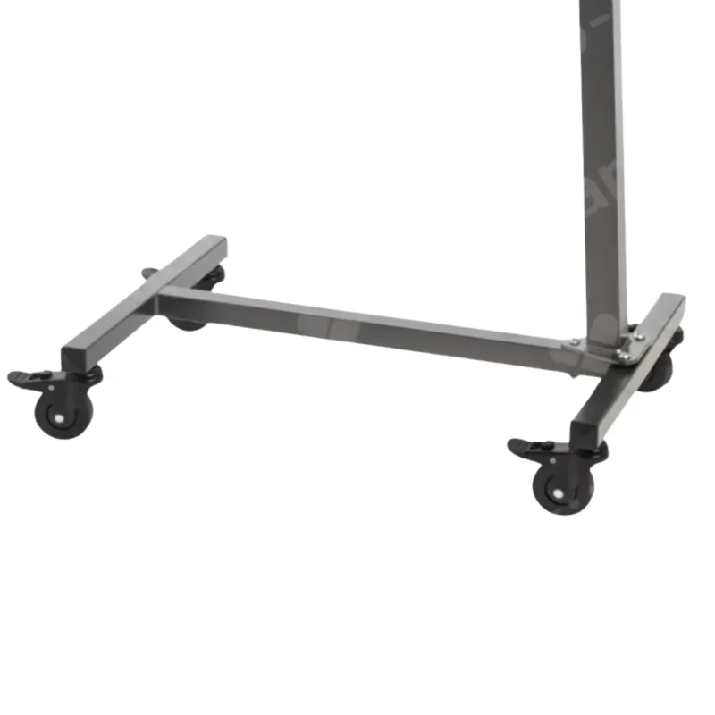 Помощна маса за болнично легло с колела и заключващи спирачки за лесно преместване и стабилност при употреба