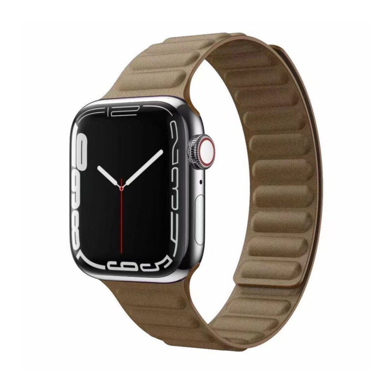 Каишка за Apple Watch Xmart, Магнитно захващане, 42/44/45/49 мм, Бежова