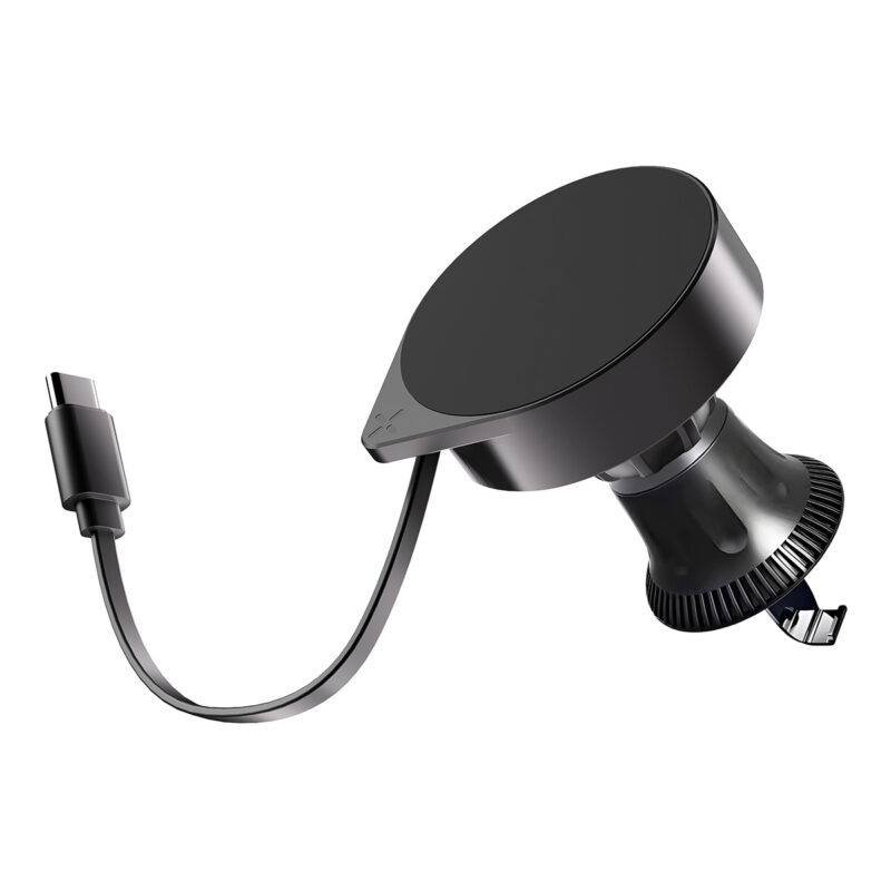 Стойка за автомобил с Безжично зареждане Xmart CH2028MS, MagSafe, Прибиращ се кабел