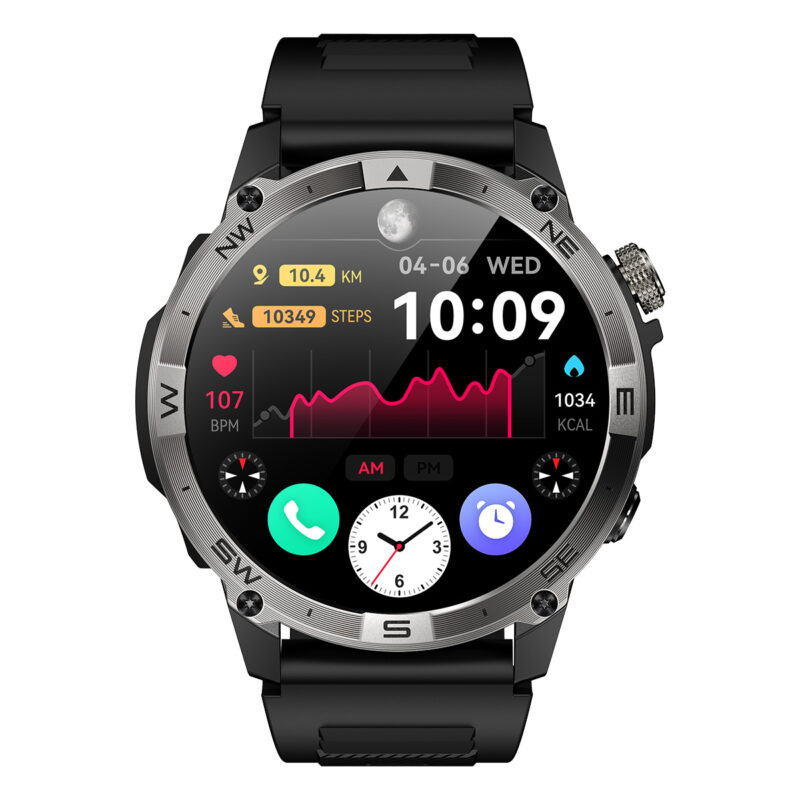 GPS Смарт часовник Xmart HK08, Черен