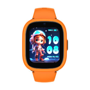 4G Детски GPS смарт часовник Xmart Lagenio K3, Черен/Оранжев