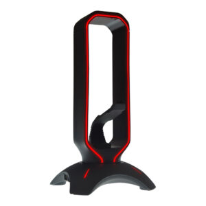 3 в 1 Gaming Органайзер – Стойка за слушалки, USB хъб и Бънджи за мишка