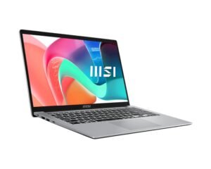 Лаптоп, MSI Modern 15 F1MG, Intel Core 5 120U (10C/12T, up to 5 GHz, 12 MB), 15.6" FHD (1920x1080), IPS-Level, Intel Graphics 96EU 1.3 GHz, 16GB DDR4 2x8 3200MHz, 512GB PCIe Gen4x4 SSD, Intel WiFi 6E, BT v5.3, Backlit KBD White, Urban Silver, NO OS, 1.7kg