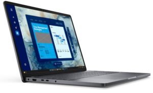 Лаптоп, Dell Pro 16 PC16250, Intel 5 120U (10 cores, up to 5.0 GHz), 16" FHD+(1920x1200) 300nits AG, 8 GB: 1x8 GB, DDR5, 5600 MT/s, 512 GB TLC SSD, Intel Graphics, FHD HDR IR Cam and Mic, Wi-Fi 6E, FPR, Backlit Kb, Win11 Pro, Magnetite, 3Y PS