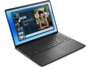Лаптоп, Dell 16 DC16250, Intel Core 5 120U (10 cores, up to 5.0 GHz), 16.0" FHD+(1920x1200) AG, 300nits, 16GB, 2x8GB, DDR5, 5200 MT/s, 512GB M.2 PCIe, Intel Graphics, Cam, FPR, Wi-Fi 6, Backlit Kb, Win 11 Pro, Carbon Black, 3Y PS
