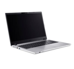 Лаптоп, Acer Travelmate TMP215-55-TCO-70H3, Intel Core 7 150U (up to 5.40GHZ, 12MB), 15.6" FHD (1920x1080) IPS, 16GB DDR5 (1 slot free), 512GB NVMe SSD, Intel Iris Xe , TPM 2.0, Micro SD, Wi-Fi 6E, BT 5.1, KB Backlit, EPEAT, EnergyStar, no OS,  Silver, 12 Mth.
