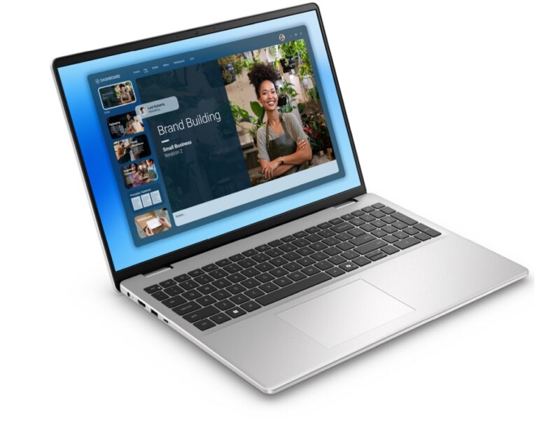 Лаптоп, Dell 16 DC16251, Intel Core 5 120U (10 cores, up to 5.0 GHz), 16.0" FHD+(1920x1200) AG, 300nits, 16GB, 2x8GB, DDR5, 5200 MT/s, 512GB M.2 PCIe, Intel Graphics, Cam, FPR, Wi-Fi 6E, Backlit Kb, Win 11 Pro, Silver, Aluminium,3Y PS