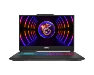 Лаптоп, MSI Cyborg 15 A13VEK, i5-13420H (8C/12T, up to 4.60GHz, 12 MB), GeForce RTX 4050 6GB GDDR6 194 AI TOPS, 15.6" FHD (1920x1080), 144Hz, IPS-Level, 16GB RAM 5200MHz, 512GB PCIe Gen4x4 SSD, WiFi 6E, BT5.3, 4-Zone RGB Kbd, NO OS, 53.5Whr, 1.98 kg