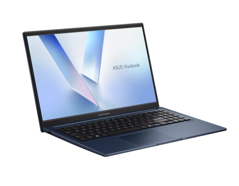Лаптоп, Asus Vivobook X1504MA-BQ254WNA,INTEL WCL Core 5, 15.6" FHD,(1920x1080),16GB DDR5 , SSD 512GB, Chiclet Keyboard with Num-key,Windows 11, Quiet Blue, no adapter, US international