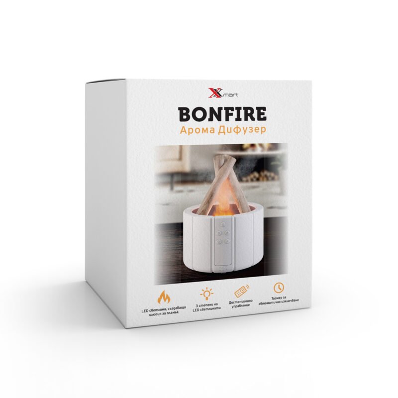 Арома дифузер Xmart Bonfire с ефект на пламък
