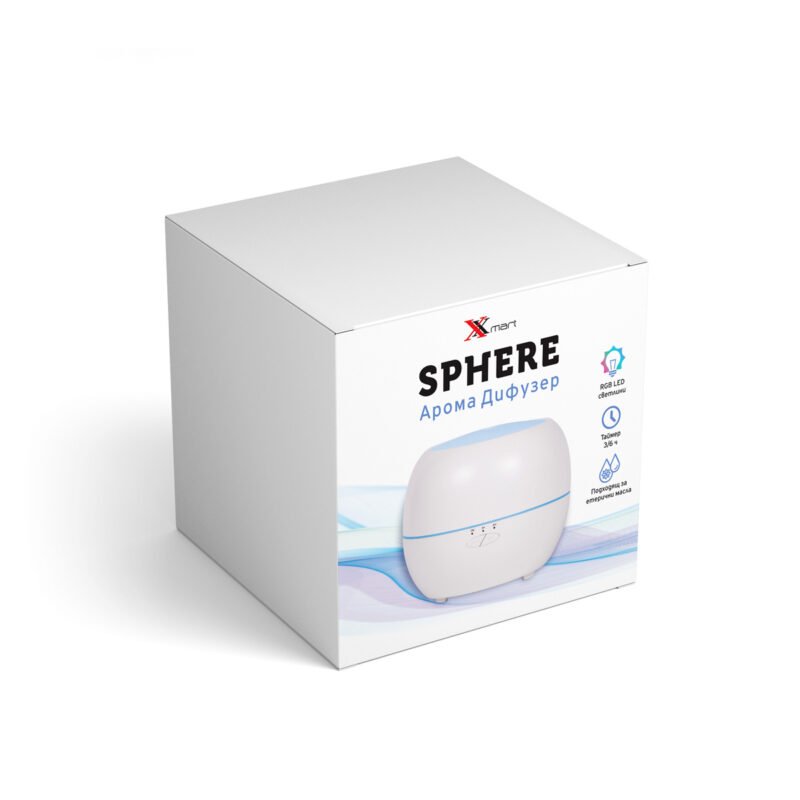 Ултразвуков арома дифузер Xmart Sphere с RGB светлина